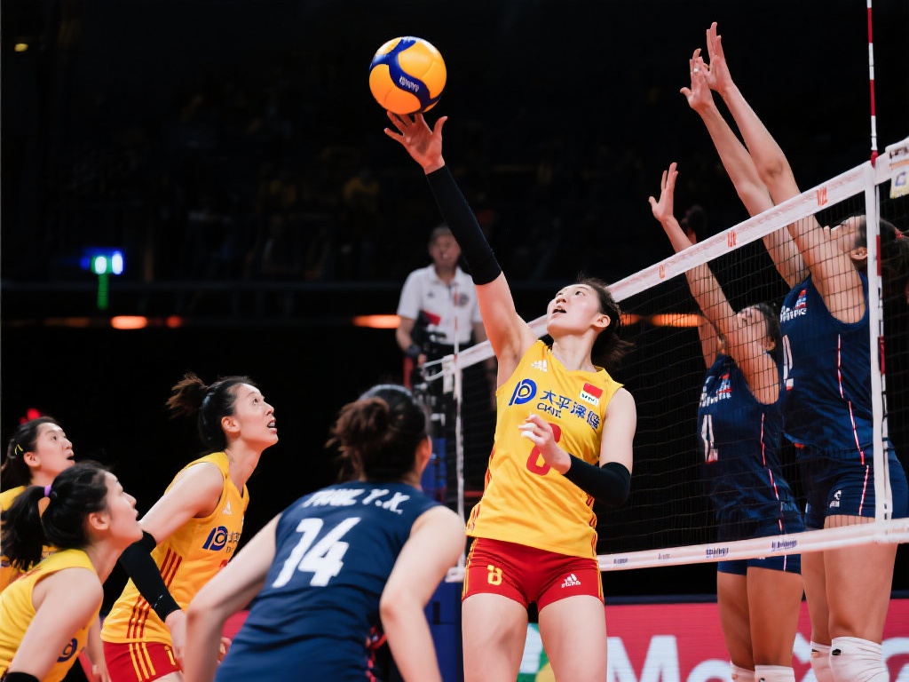 “中国女排北京站完美开局 3-0横扫法国队” 中国女排在首局比赛中牢牢掌控节奏,凭借精